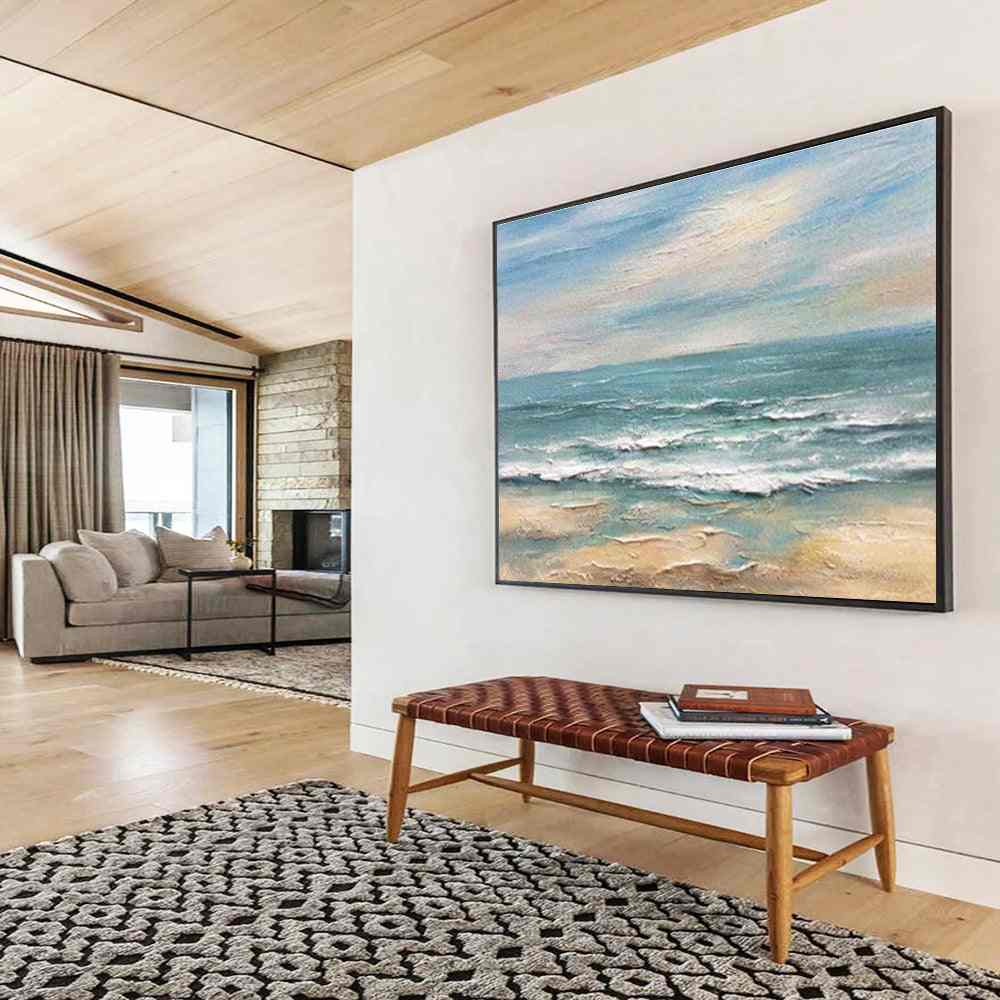 coastal seaside abstract painting design 5